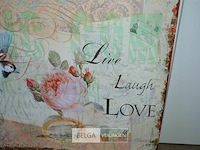 Schilderij (live, laugh, love) - afbeelding 2 van  3