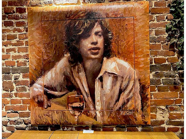 Schilderij 'mick jagger' - peter donkersloot - afbeelding 1 van  6