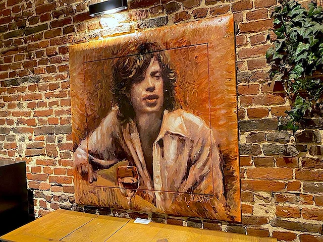 Schilderij 'mick jagger' - peter donkersloot - afbeelding 3 van  6