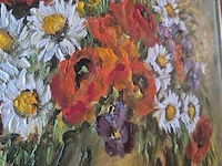 Schilderij olie op doek gesigneerd 50x40cm - afbeelding 2 van  3