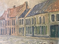 Schilderij oostrozebeke 1927. groot formaat. - afbeelding 2 van  26