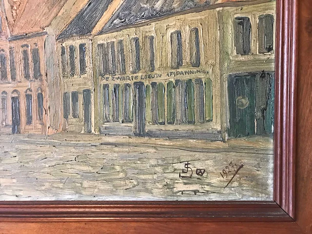 Schilderij oostrozebeke 1927. groot formaat. - afbeelding 4 van  26