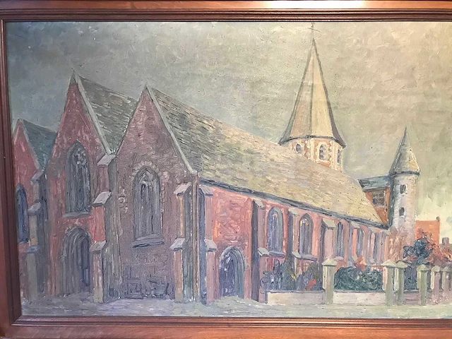 Schilderij oostrozebeke 1927. groot formaat. - afbeelding 20 van  26