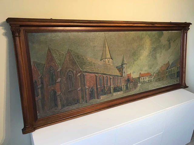 Schilderij oostrozebeke 1927. groot formaat. - afbeelding 23 van  26