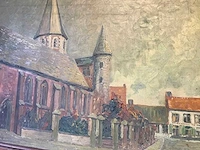 Schilderij oostrozebeke 1927. groot formaat. - afbeelding 25 van  26