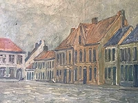 Schilderij oostrozebeke 1927. groot formaat. - afbeelding 26 van  26