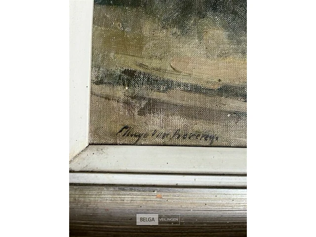 Schilderij op doek - gesigneerd bevery - - afbeelding 3 van  4