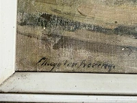 Schilderij op doek - gesigneerd bevery - - afbeelding 3 van  4