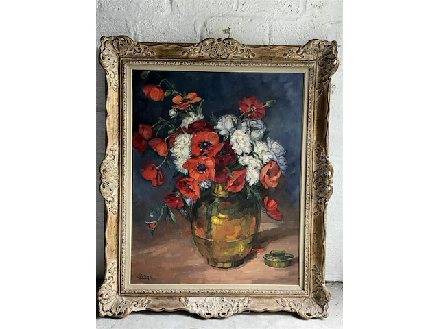 Schilderij op doek 'bloementafereel' - peeters - - afbeelding 1 van  5