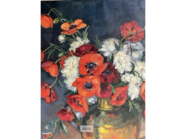Schilderij op doek 'bloementafereel' - peeters - - afbeelding 3 van  5
