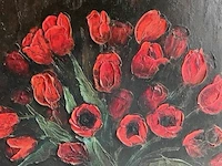 Schilderij op doek 'bloementafereel' - rik leppens - - afbeelding 3 van  5