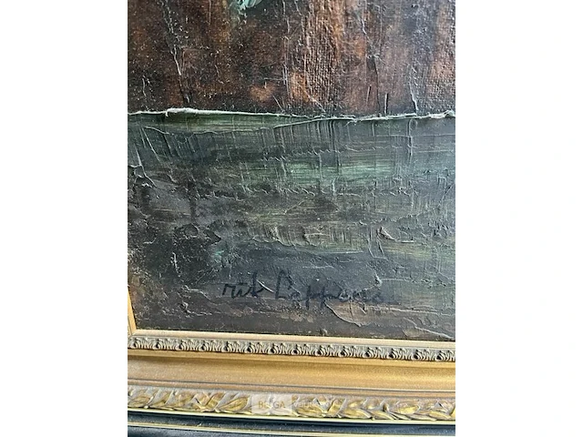Schilderij op doek 'bloementafereel' - rik leppens - - afbeelding 4 van  5