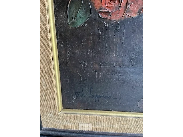 Schilderij op doek 'bloementafereel' rik leppens - - afbeelding 4 van  5