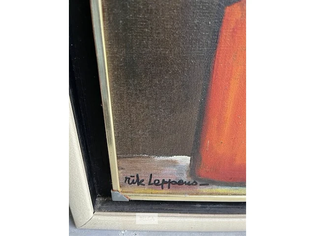 Schilderij op doek 'bloementafereel' rik leppens - - afbeelding 4 van  5