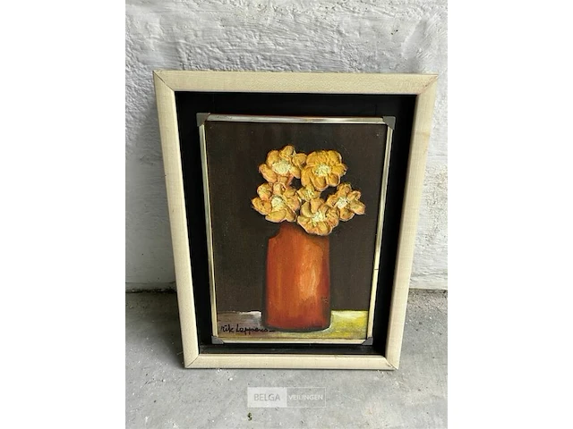 Schilderij op doek bloementafereel rik leppens - afbeelding 1 van  5