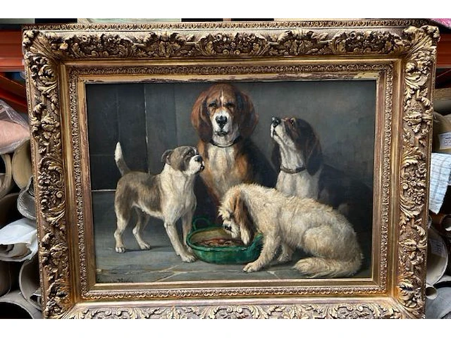 Schilderij op doek edmond van der meulen - afbeelding 4 van  11
