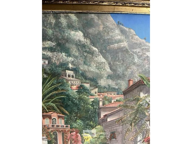 Schilderij op doek 'eze sur mer' - f.autome - - afbeelding 1 van  7