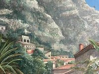 Schilderij op doek 'eze sur mer' - f.autome -