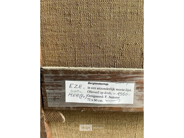 Schilderij op doek 'eze sur mer' - f.autome - - afbeelding 7 van  7