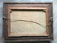 Schilderij op doek. gesigneerd linksonder. - afbeelding 4 van  4