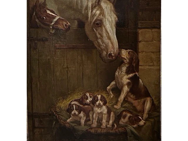 Schilderij op doek l.jacquart - afbeelding 1 van  9