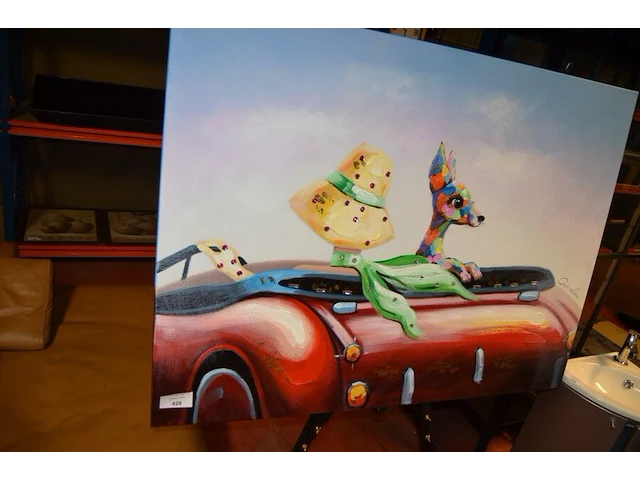 Schilderij op doek pr interiors - afbeelding 6 van  8