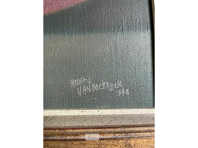 Schilderij op doek 'rosita vandebrouck' 1976 - - afbeelding 4 van  5