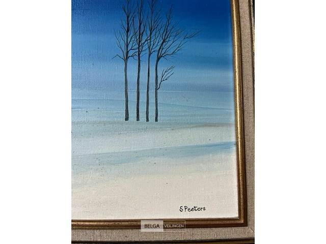 Schilderij op doek 's. peeters' - - afbeelding 4 van  5