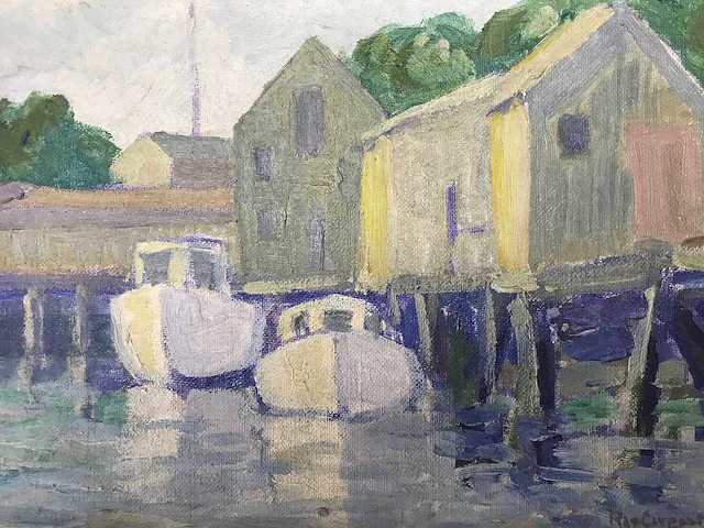 Schilderij rachel rae carpenter. museum nantucket. gesigneerd. - afbeelding 9 van  36