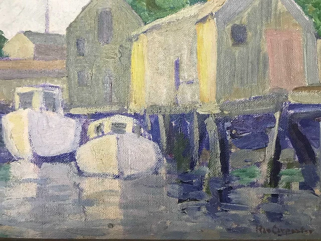 Schilderij rachel rae carpenter. museum nantucket. gesigneerd. - afbeelding 10 van  36