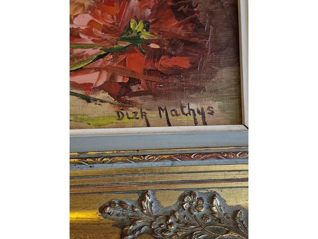 Schilderij 'vaas met bloemen' - afbeelding 2 van  3