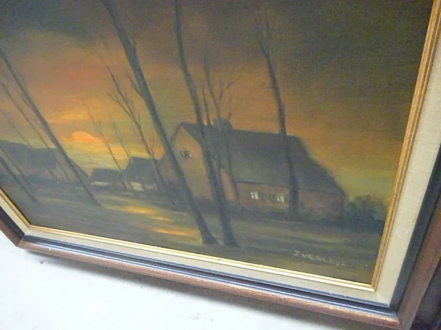 Schilderij verleye 90cmx 85cm met verlichting - afbeelding 2 van  3