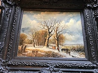 Schilderij winterlandschap. 1800-1900 - afbeelding 15 van  22