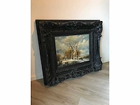 Schilderij winterlandschap. 1800-1900 - afbeelding 12 van  22