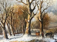 Schilderij winterlandschap. 1800-1900 - afbeelding 18 van  22