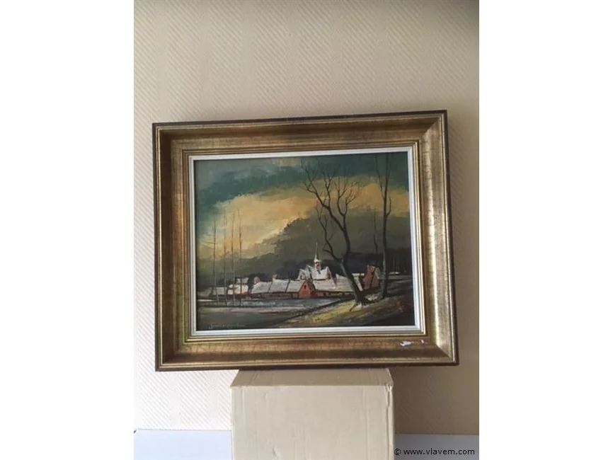 Kantoormateriaal en div. kunstwerken, o.a. get. tuur de rijbel en o. de graeve