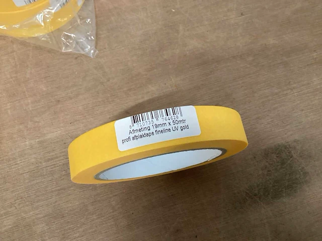 Schildertape gold 19 mm x 50 meter (72x) - afbeelding 3 van  3