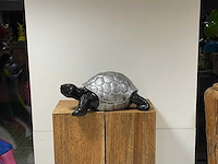 Schildpad h30cm x l70cm zilver/zwart - afbeelding 2 van  2