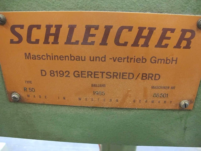 Schleicher - r50 - pennengat boormachine - 1985 - afbeelding 4 van  9