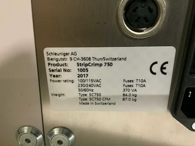 Schleuniger stripcrimp 750 automatische stripmachine - afbeelding 7 van  8