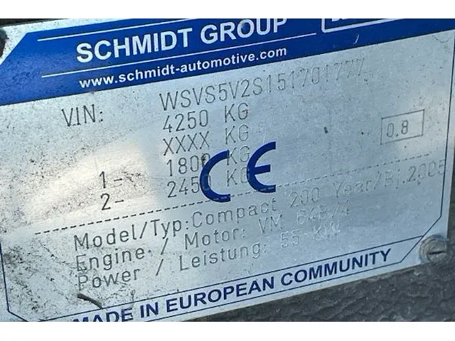 Schmidt 250 swingo borstelveegmachine / rijdend - afbeelding 9 van  10