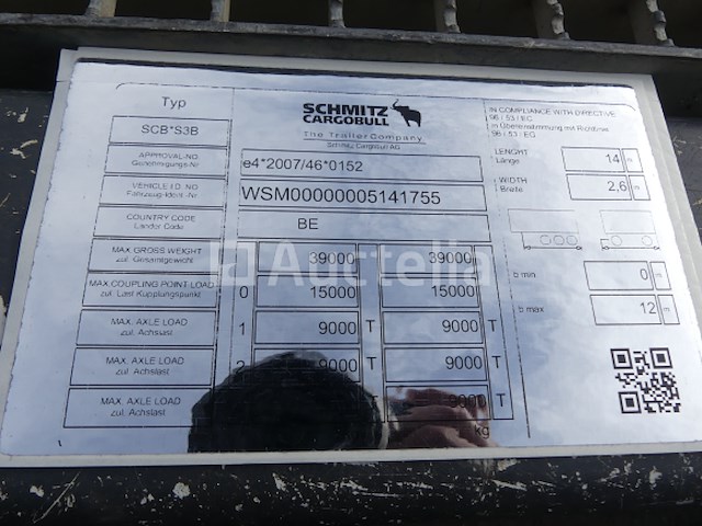 Schmitz cargobull koeloplegger (2015-vin:wsm0000005141755) - afbeelding 22 van  30