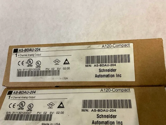 Schneider as-bdau-204 a120-compact plc modules (2x) - afbeelding 4 van  5