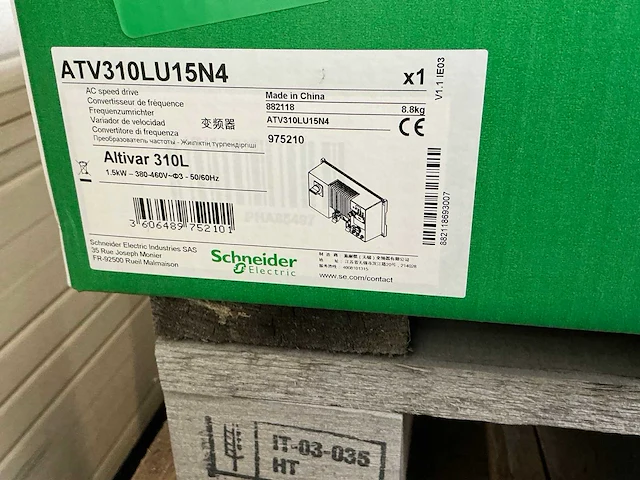 Schneider atv310lu15n4 frequentieregelaar - afbeelding 6 van  7