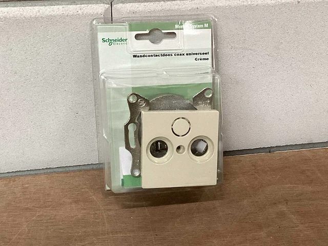 Schneider electric wandcontactdoos coax (58x) - afbeelding 1 van  3