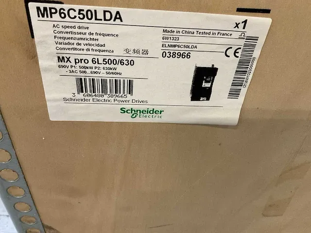 Schneider mp6c50lda mx pro 6l500/630 frequentieregelaar - afbeelding 6 van  14