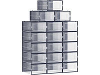 Schoenendozen - doorzichtig & carbon blue (x144) - afbeelding 2 van  9