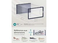 Schoenendozen - doorzichtig & carbon blue (x144) - afbeelding 3 van  9