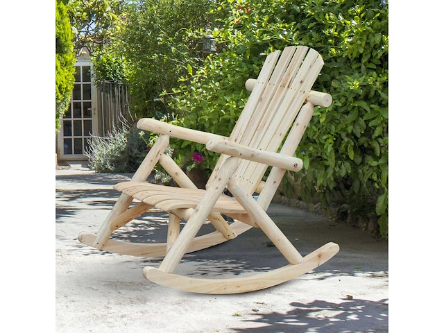 Schommelende adirondack tuinstoel - afbeelding 2 van  6