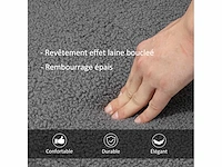 Schommelstoel schommelstoel met bekleding met gekrulde wol effect bekleding - afbeelding 6 van  7